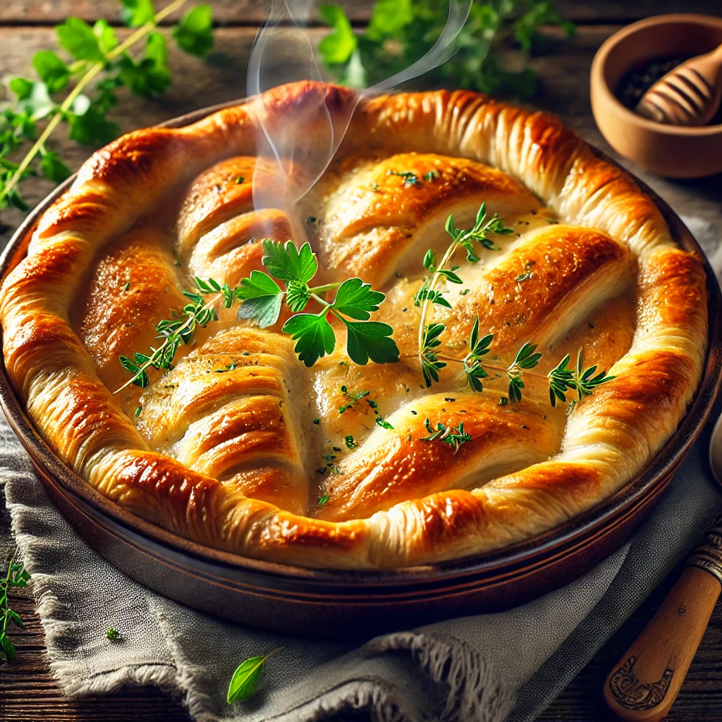 chicken pot pie with crescent rolls