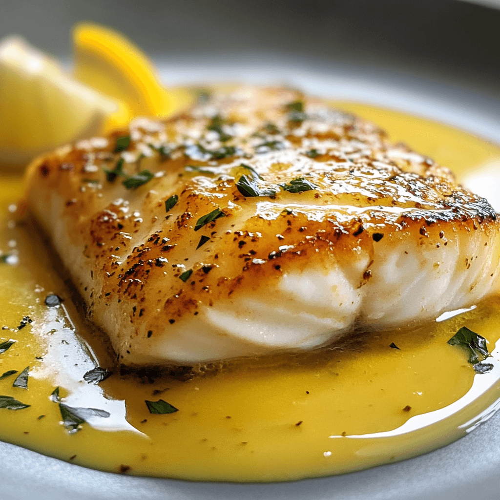 lemon sauce for halibut